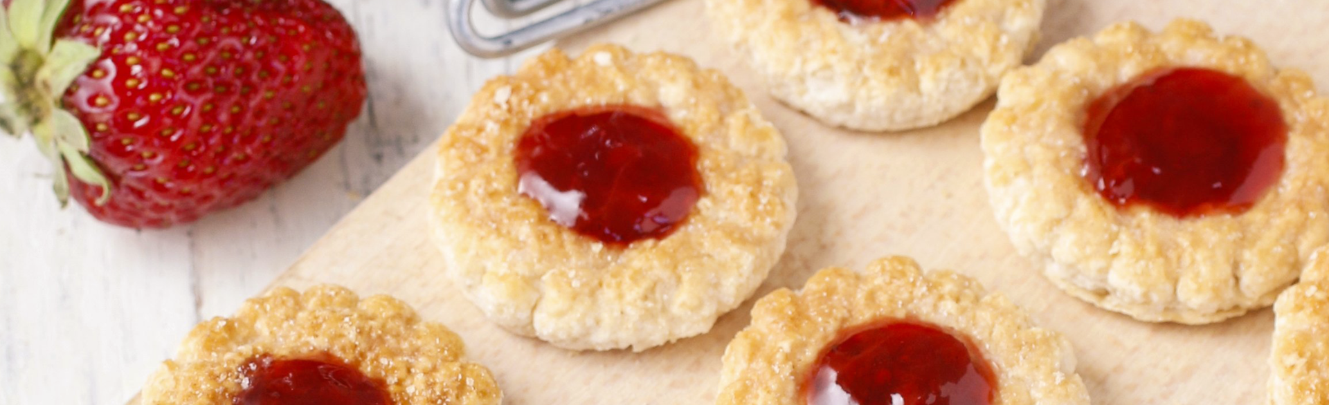 Rose Thumbprint Cookies